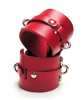 Leather Ankle Cuffs