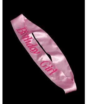 Flashing Birthday Girl Sash