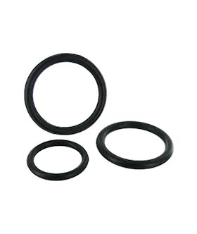 Black Triple Cock Ring Set