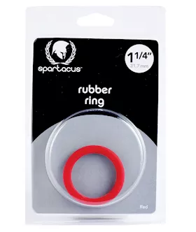 Spartacus 125quot Rubber Cock Ring  Red