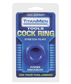 Titanmen Tools Cock Ring  Blue