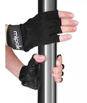 MiPole Dance Pole Gloves Pair Small  Black