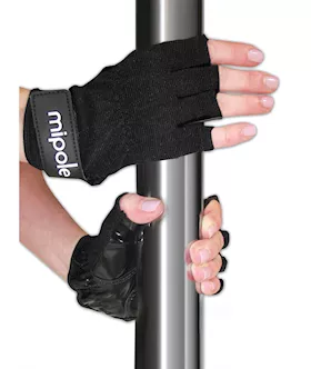 MiPole Dance Pole Gloves Pair Medium  Black