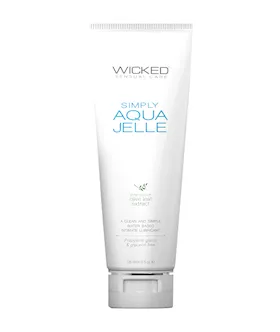 Wicked Sensual Care Simply Aqua Jelle Water Based Lubricant  4 oz