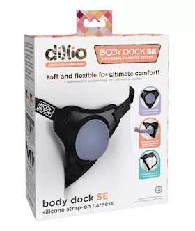 Dillio Platinum Body Dock SE Strap On Harness  Black