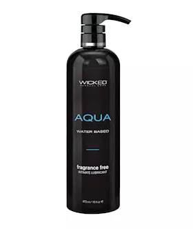 Wicked Sensual Care Aqua Waterbased Lubricant  16 oz Fragrance Free