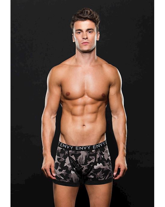 Logo Elastic Boxer Brief S M Camo