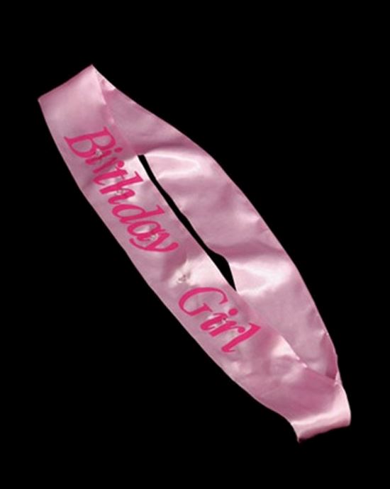 Flashing Birthday Girl Sash