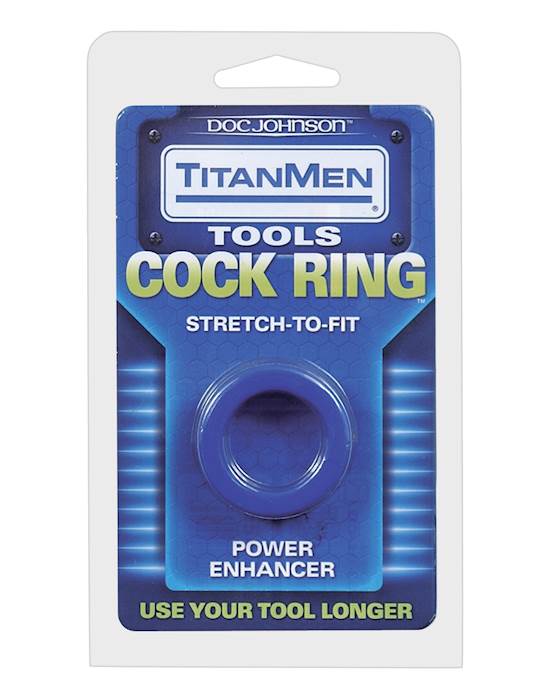 Titanmen Tools Cock Ring  Blue