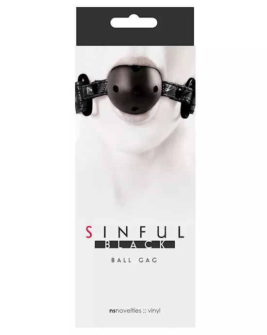 Sinful Ball Gag - Black