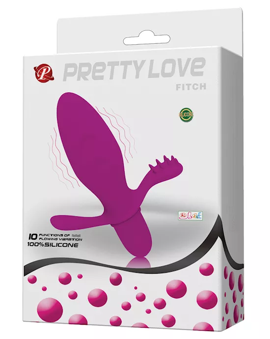 Pretty Love Fitch Anal Vibrator - Fuchsia