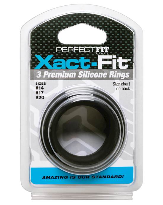 Perfect Fit Xact Fit 3 Ring Kit SML  Black