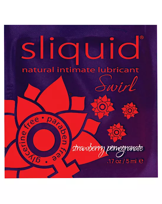 Sliquid Swirl Lubricant Pillow - .17 Oz Strawberry Pomegranate