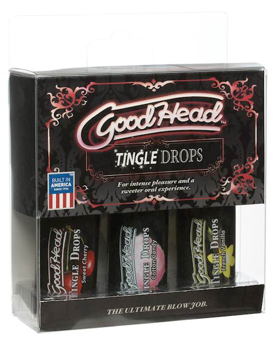 GoodHead Tingle Drops Kit  Sweet CherryCotton CandyFrench Vanilla