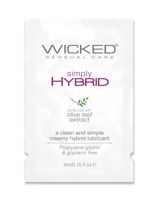 Wicked Sensual Care Simply Hybrid Lubricant - .1 Oz