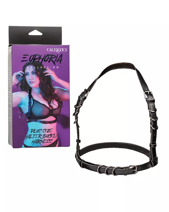 Euphoria Collection Plus Size Halter Buckle Harness