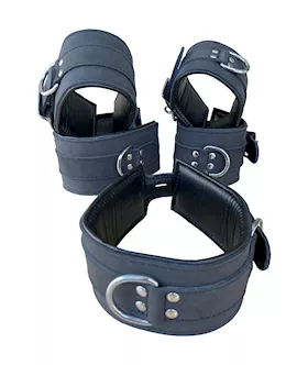 Bound X 5 Piece Soft Leather Cuff and Collar Set