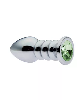KinKi Ribbed Gemmed Butt Plug