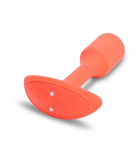 B-vibe Vibrating Snug Plug Small Orange (Size 1)