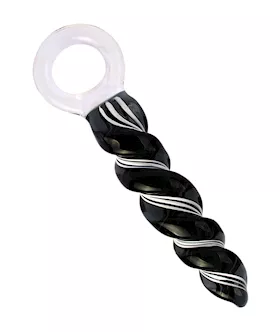 Lucent Twister Glass Butt Plug