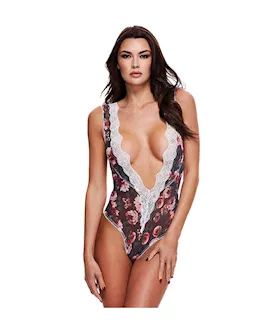 Floral  Lace Teddy