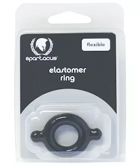 Spartacus Elastomer Cock Ring  Black