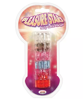 Wet Dreams Pleasure Stars Jelly Cock Rings 6 Pack