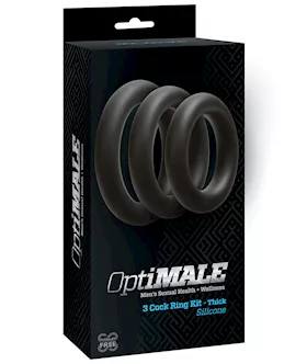 OptiMale C Ring Kit Thick  Black