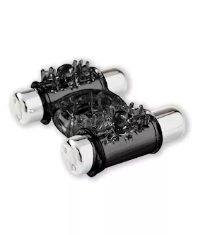 Nu Sensuelle Double Action Cockring 2x7 Function Black