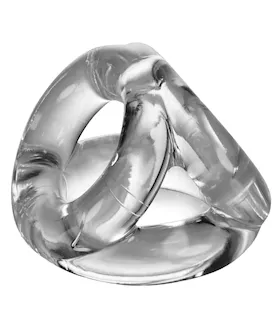 Oxballs Atomic Jock Tri Sport 3 Ring Sling Cockring Clear