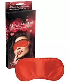 You amp Me Silky Red Blindfold