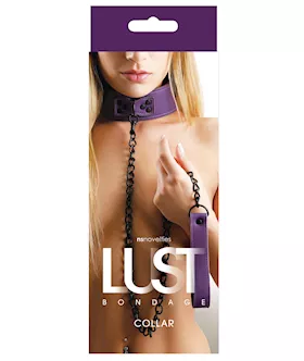 Lust Bondage Collar  Purple