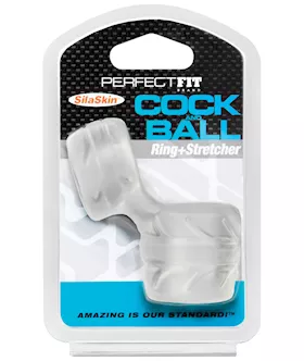 Perfect Fit SilaSkin Cock amp Ball Ring Clear