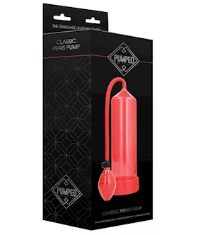 Shots Pumped Classic Penis Pump  Red
