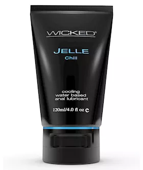 Wicked Sensual Care Jelle Chill Water Based Anal Gel Lubricant 4 oz