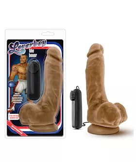 Blush Coverboy the Boxer 9quot Vibrating Realistic Cock  Mocha