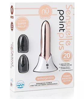 Nu Sensuelle Point Plus Rechargeable Bullet  Rose Gold