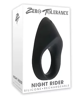 Zero Tolerance Night Rider Cock Ring  Black