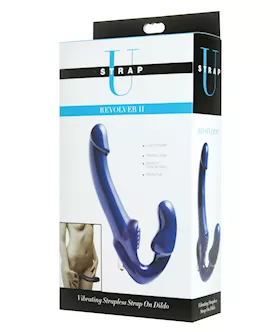 Revolver II Strapless Strap on GSpot Dildo  Blue