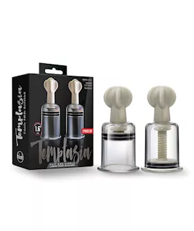 Blush Temptasia Clit amp Nipple Large Twist Suckers  Clear Set of 2
