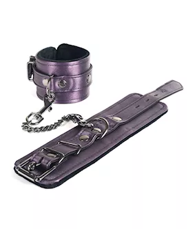 Spartacus Galaxy Legend Faux Leather Ankle Restraints  Purple