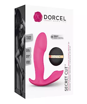 Dorcel Secret Clit Dual Stim Heating and Voice Control  Pink