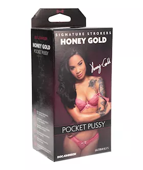 Signature Strokers ULTRASKYN Pocket Pussy Honey Gold