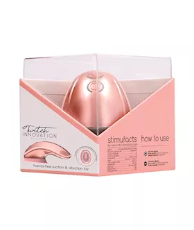 Shots Twitch Innovation Hands Free Clitoral Stimulator  Rose Gold