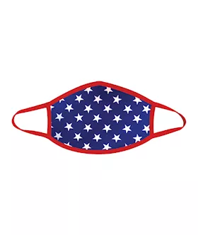 Neva Nude Murica USA Blue Star Mask w100 Cotton Liner Red MD
