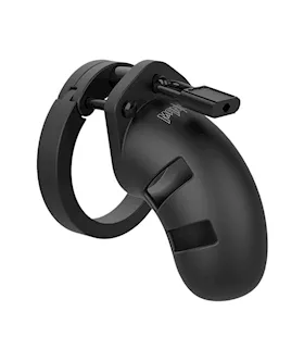 Shots Man Cage Chastity 35quot Cock Cage Model 20  Black