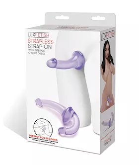 Lux Fetish Strapless Strap On  Purple