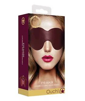 Shots Ouch Halo Eyemask Burgundy
