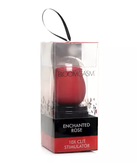 Inmi Bloomgasm Enchanted Rose 10X Clitoral Stimulator wCase  Red