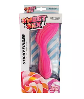 Sweet Sex Sticky Finger Flexible Finger Vibe  Magenta